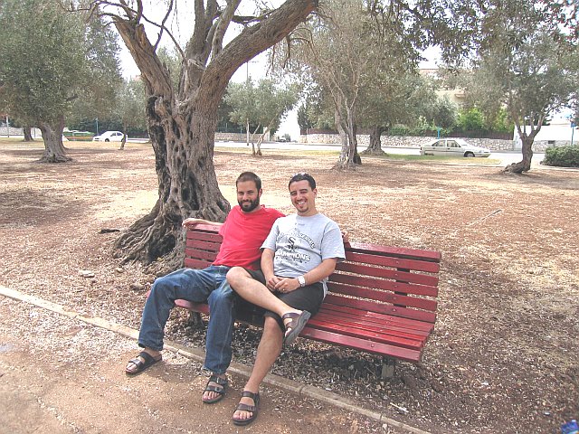 Abe & Ariel in the park, September 2006