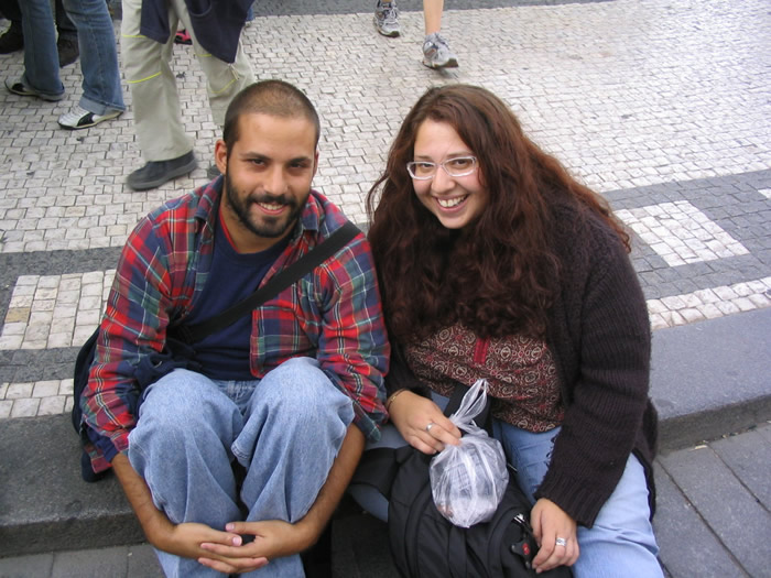 Abe & Vered in Prague, August 2005