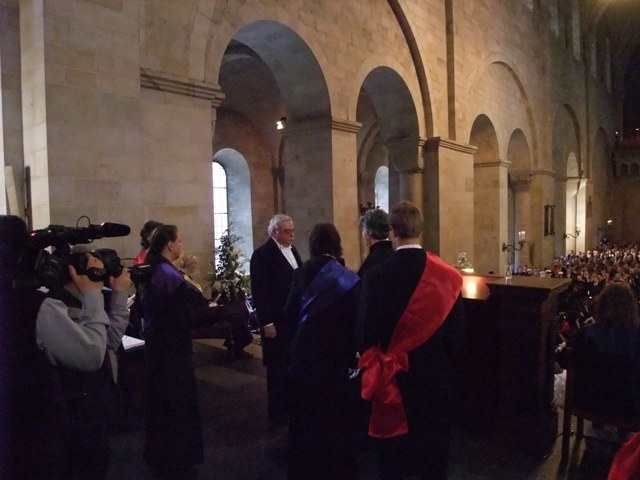 Barry being Hatted - Lund Cathedral