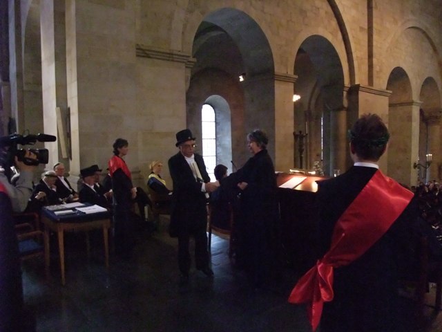 Barry being Hatted - Lund Cathedral