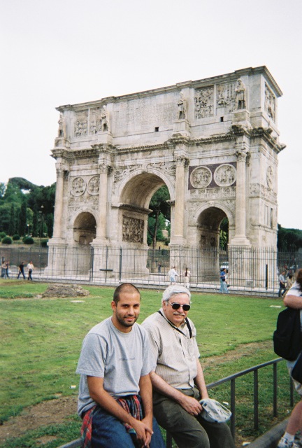 Abe, Barry and the Arch of Constantine